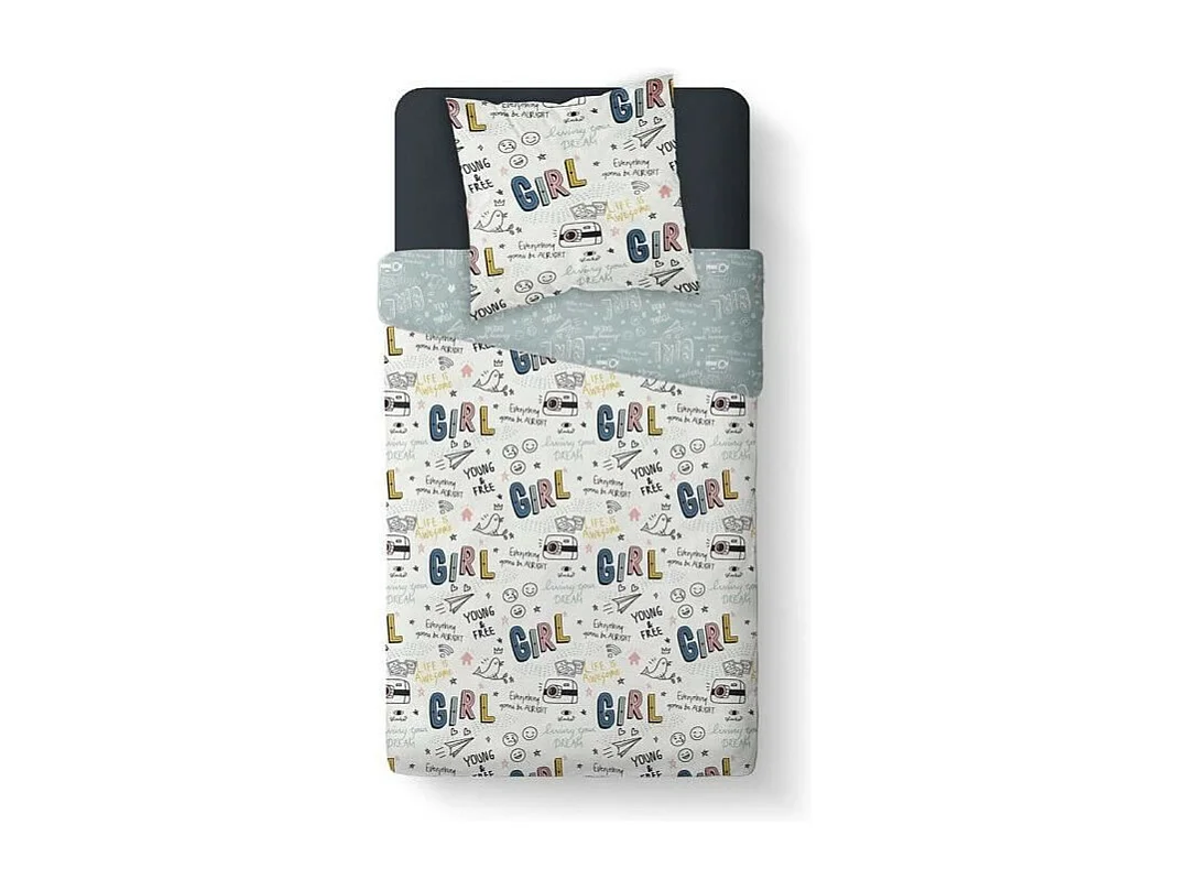 Kinderbettwäsche Kids First 140x200 cm - Multicolor