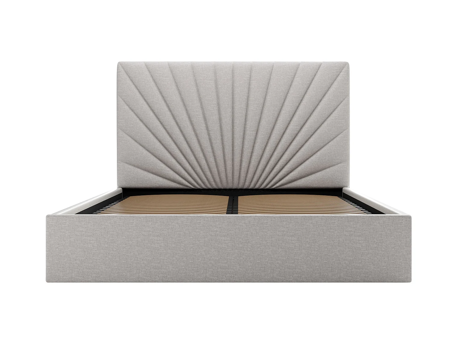 Bed met opbergruimte 180 x 200 cm - Stof - Lichtgrijs - RILIODA van Pascal Morabito