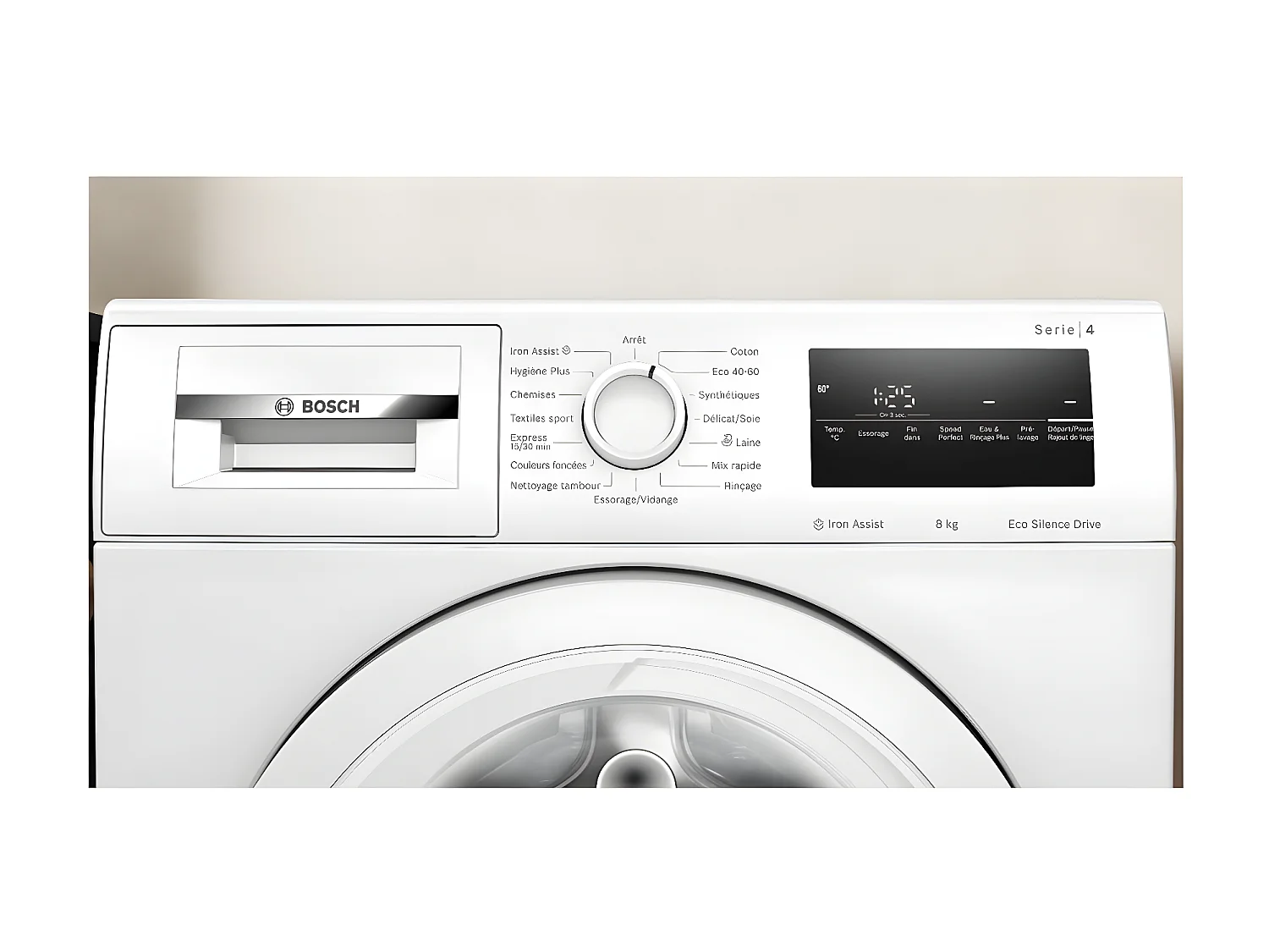 Bosch Lave-linge hublot 8kg 1200 tours/min blanc - WAN24228FR