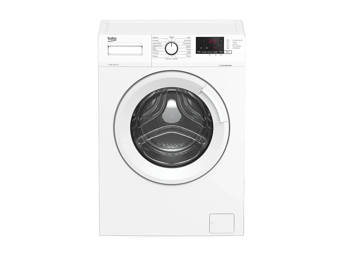 Beko Lave-linge hublot 8kg 1000 tours/min - WUV8011XWW