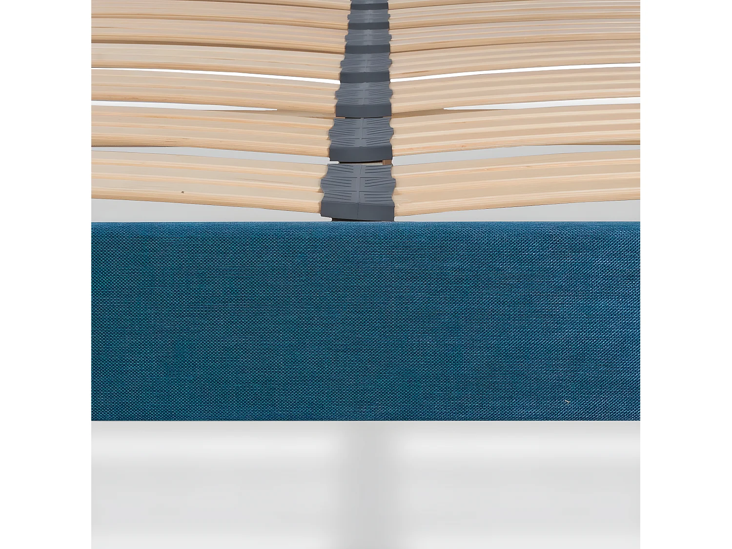 BELLECOUR LITERIE | Sommier à lattes en bois LUMIERE 180x200 cm | Coloris Turquoise | Livré en kit