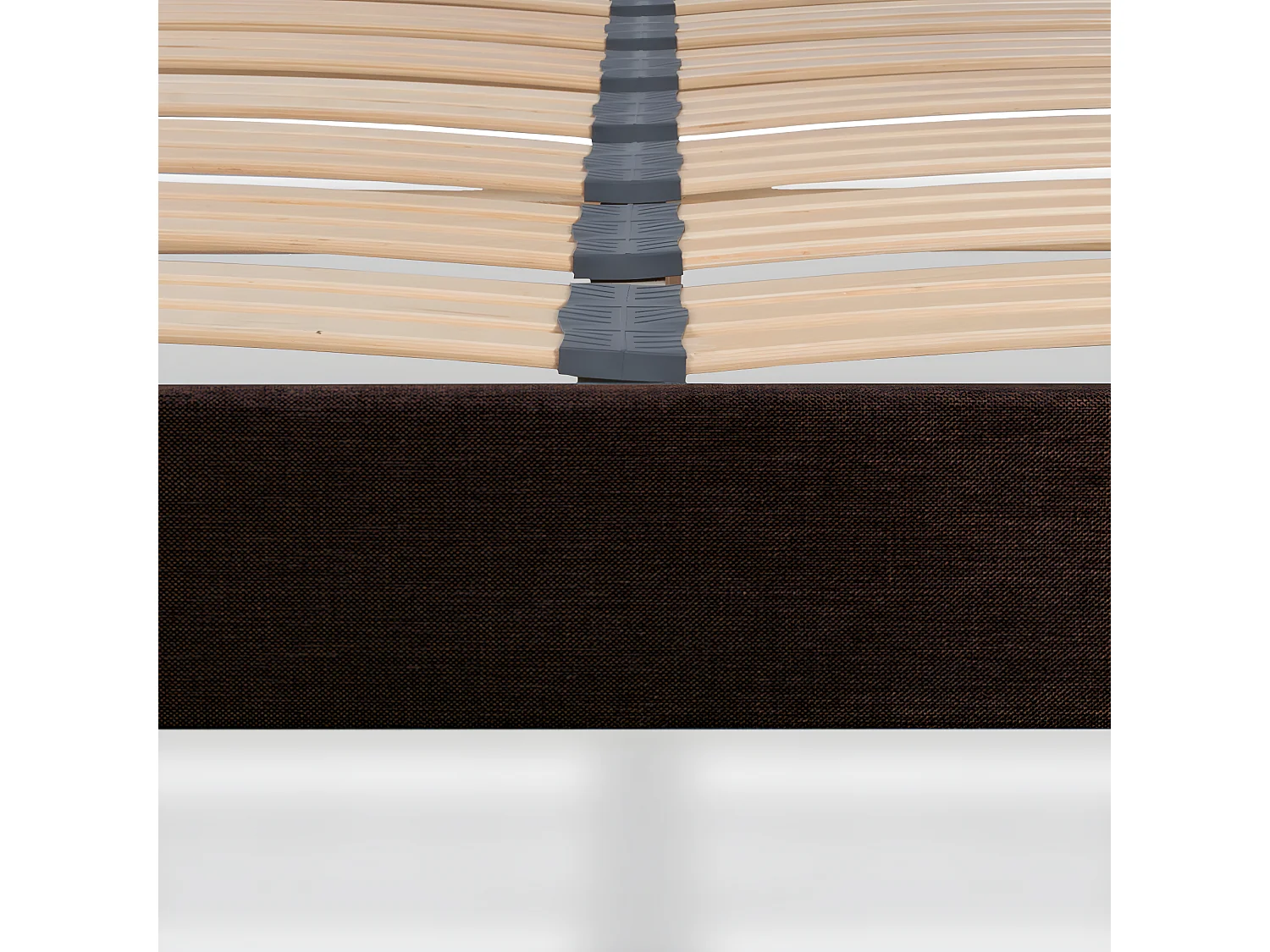 BELLECOUR LITERIE | Sommier à lattes en bois LUMIERE 140x200 cm | Coloris Marron | Livré en kit