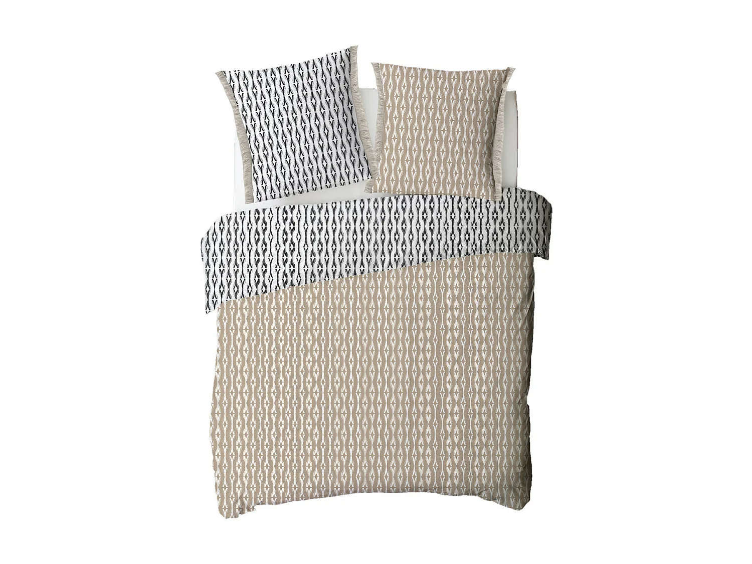 Parure de lit 2 personnes ethnique réversible 260x240cm