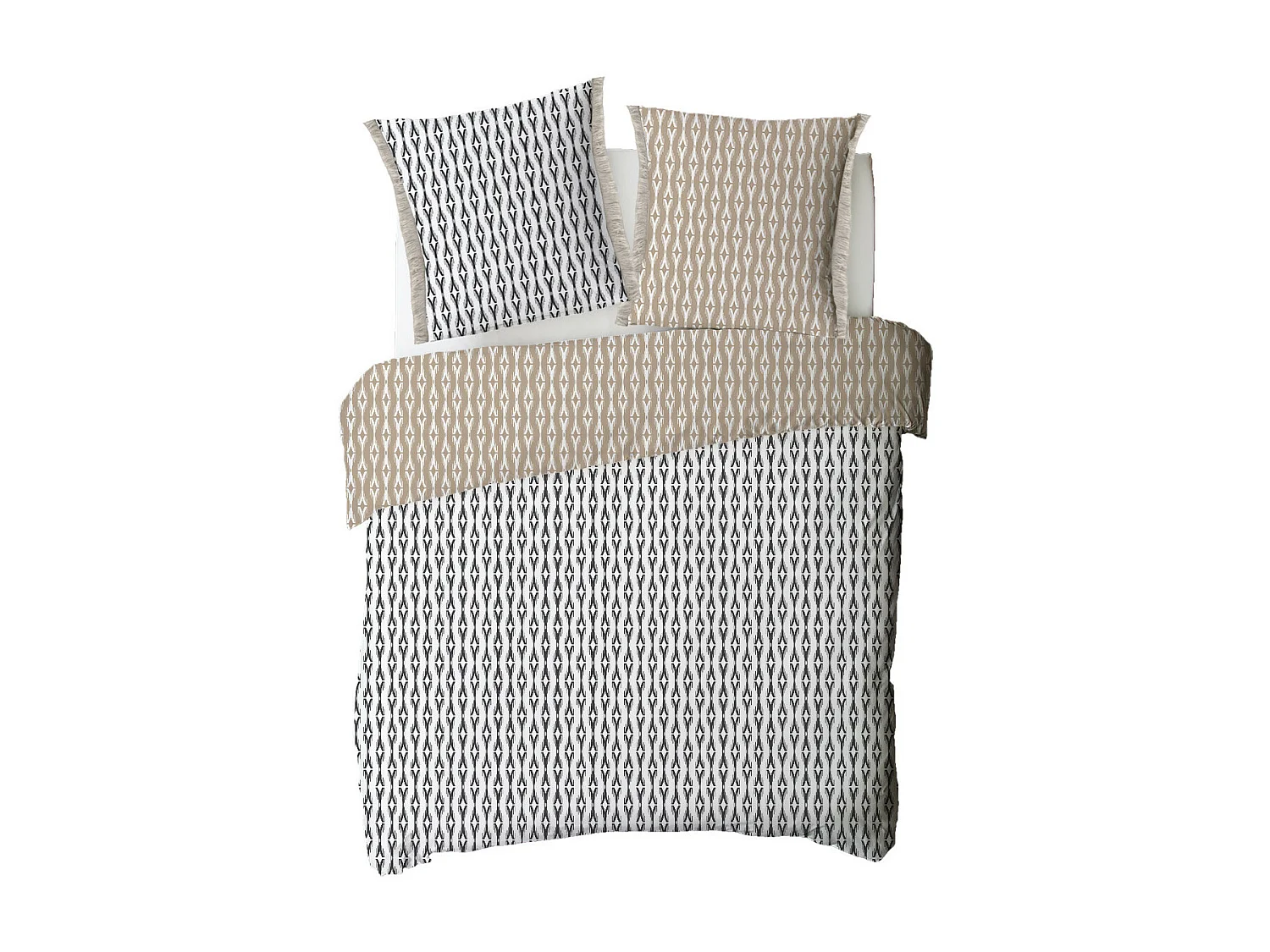 Parure de lit 2 personnes ethnique réversible 240x220cm