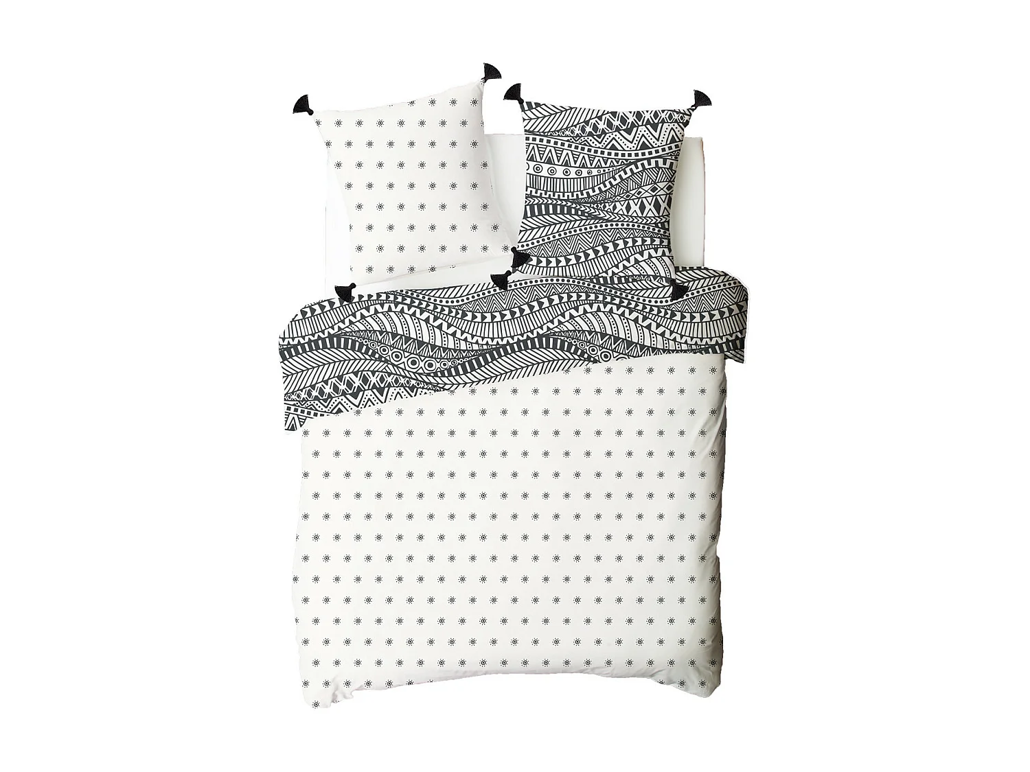 Parure de lit 2 personnes ethnique réversible 240x220cm