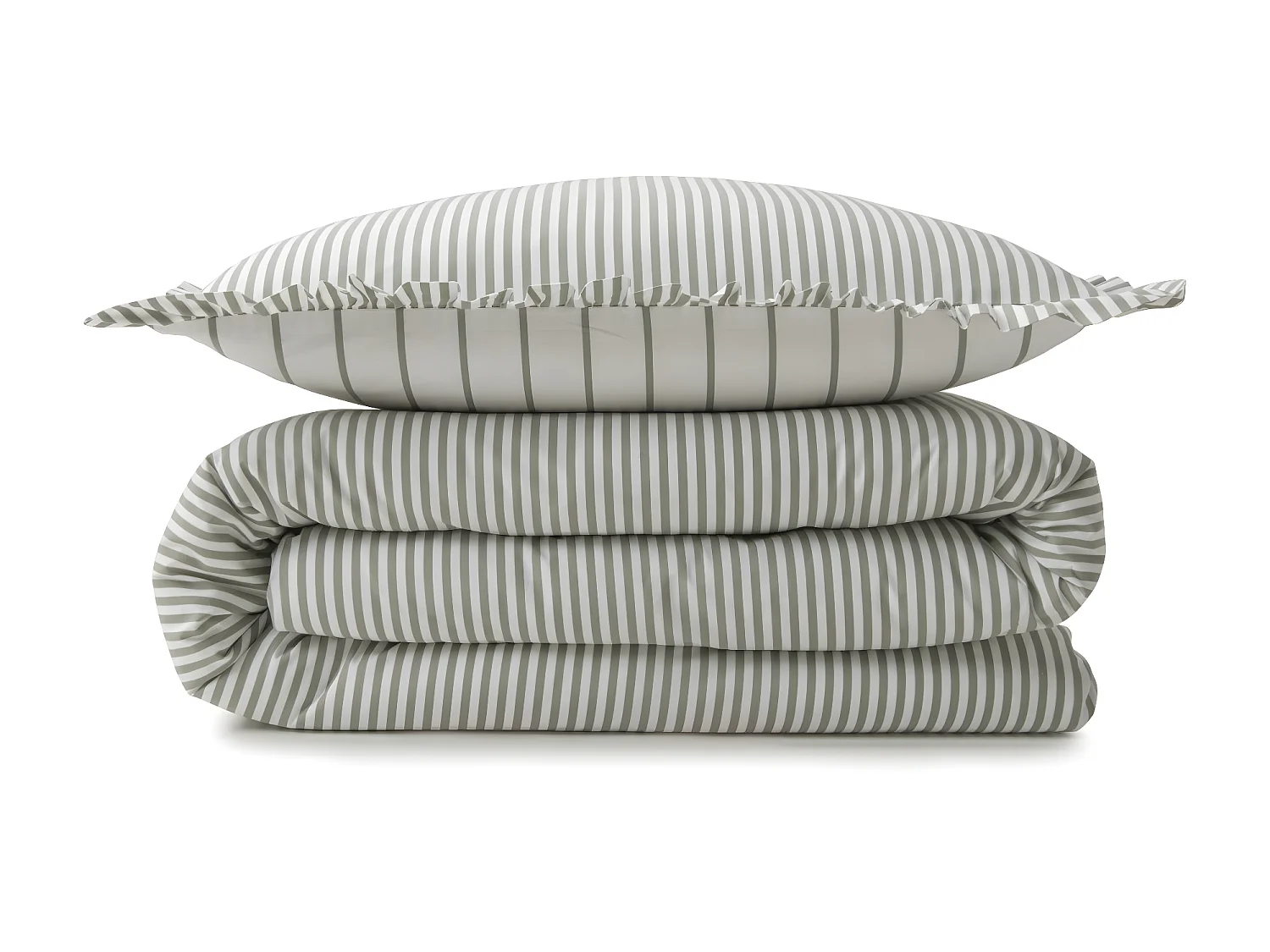 Parure de lit 2 personnes en coton 57 fils imprimé blanc 260x240cm