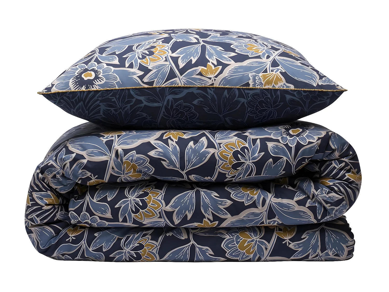 Parure de lit 2 personnes floral charme réversible 240x220cm