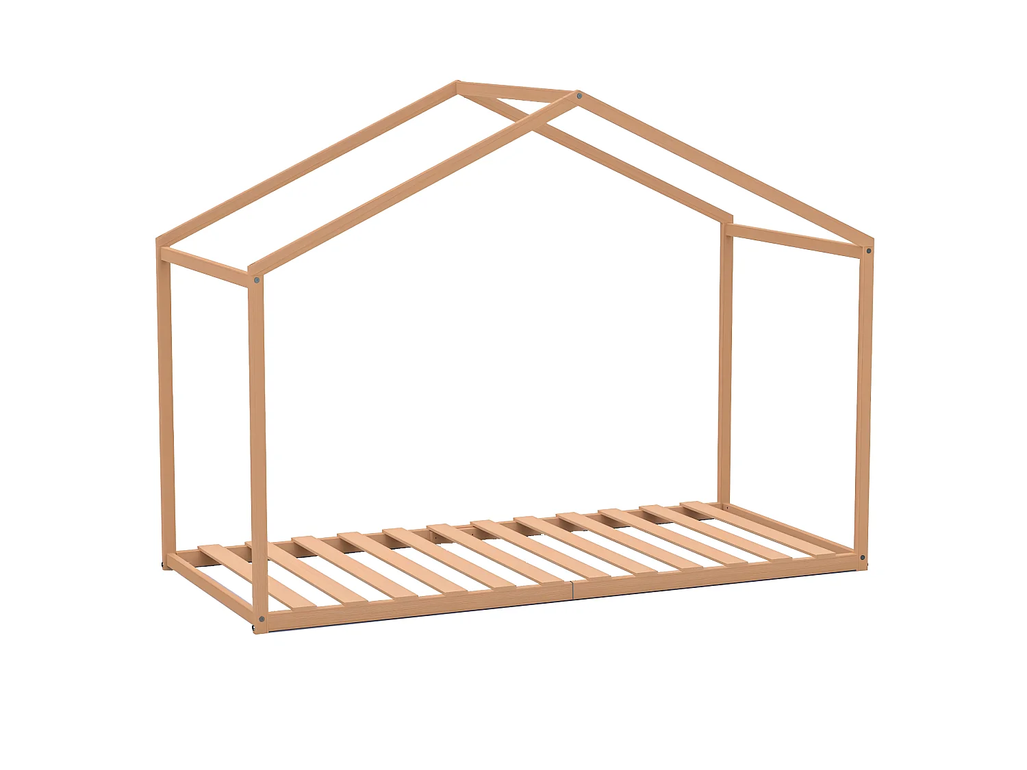 Lit cabane WENDY 90x190 + 1 sommier / Naturel