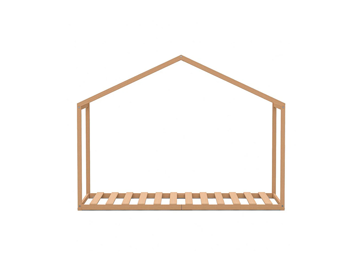 Lit cabane WENDY 90x190 + 1 sommier / Naturel