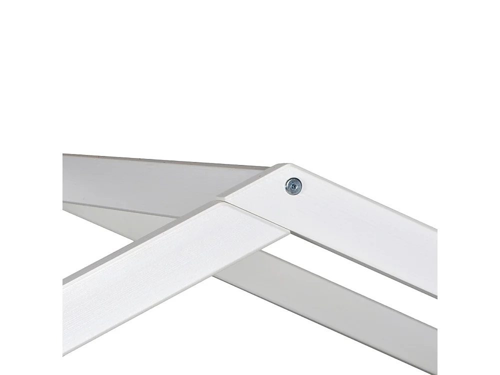 Lit cabane INDIANA 90x190 + sommier / blanc
