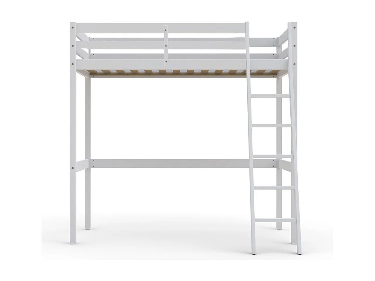 Lit mezzanine STUDIO 90x190 + 1 sommier / Blanc