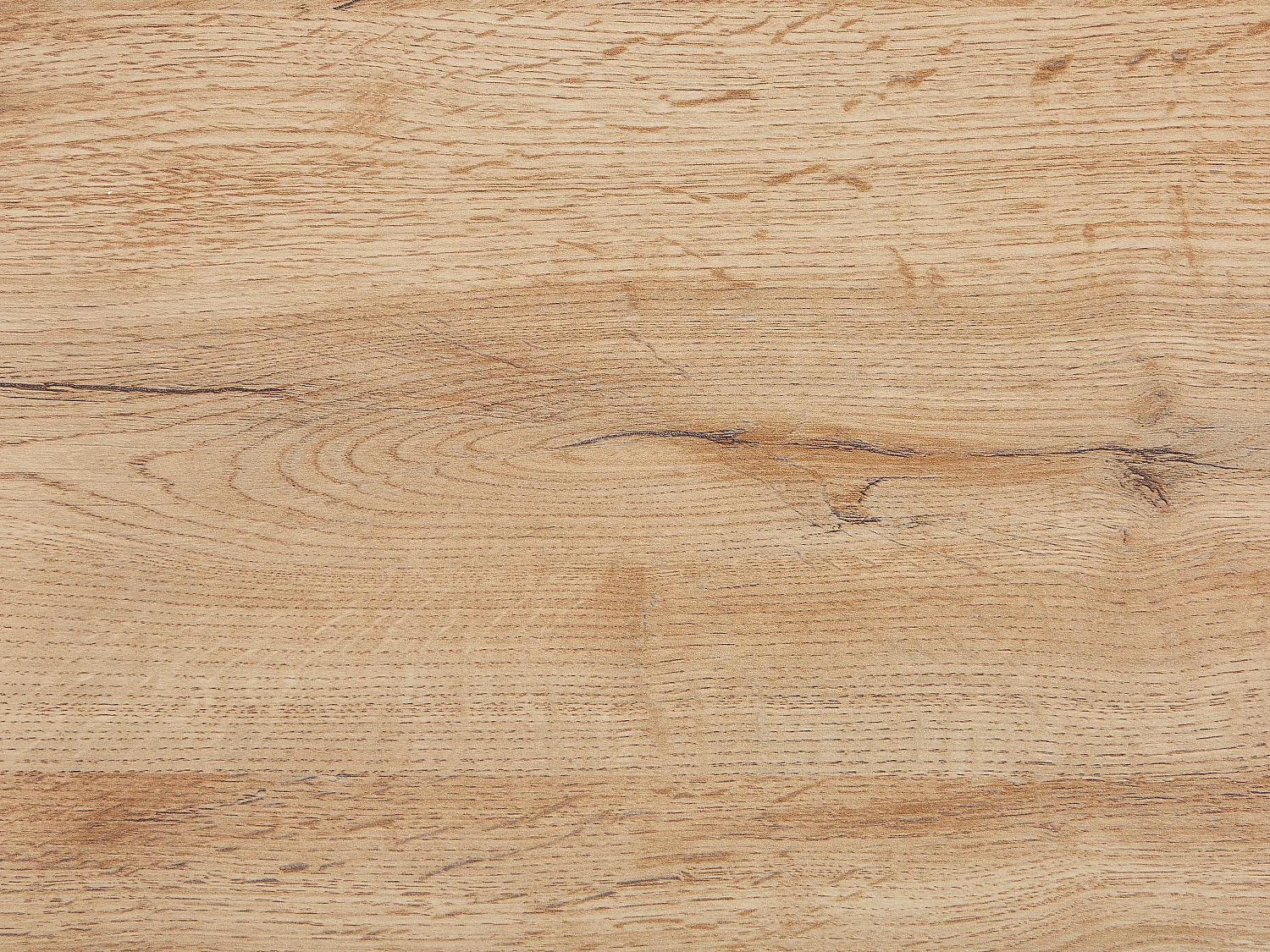 Table basse extensible en MDF avec 1 tiroir et 1 niche - Naturel et Blanc - MANDREA