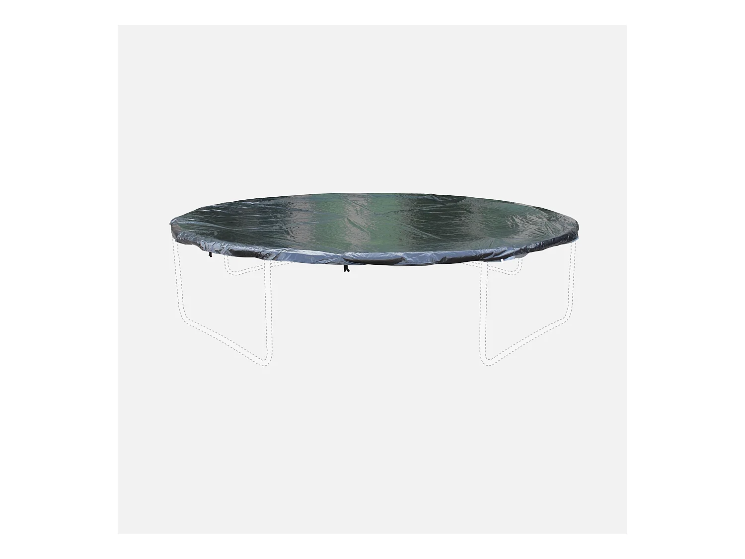 Bâche de protection pour trampoline 460CM - s'adapte parfaitement à toutes les marques de trampolines