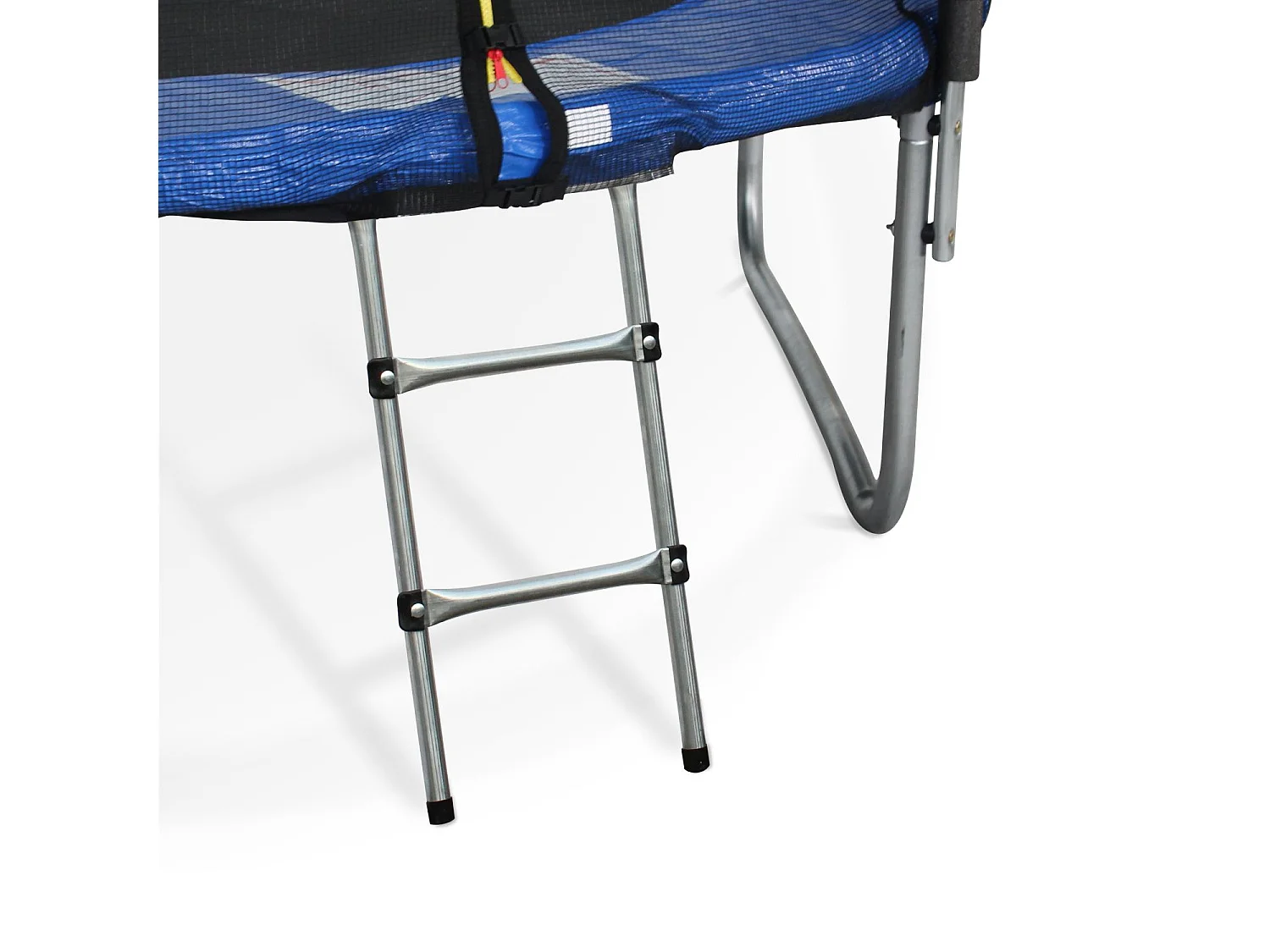 Pack accessoires pour trampoline Ø 370cm Saturne/Capricorne/ Saturne INNER - Échelle. bâche de protection. filet de rangement pour chaussures et kit d’ancrage