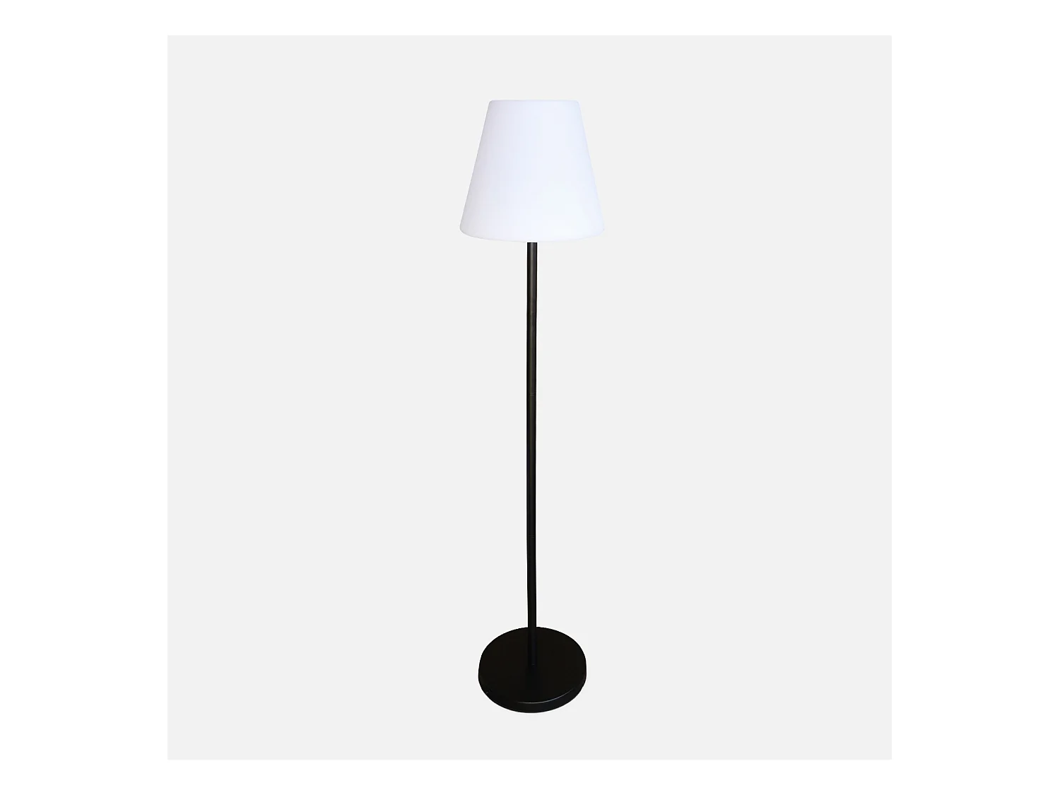 Lampadaire extérieur 150 cm LAMPADA XL LED hybride . lampe multicolore sur pied. luminaire design à batterie. solaire. télécommandé