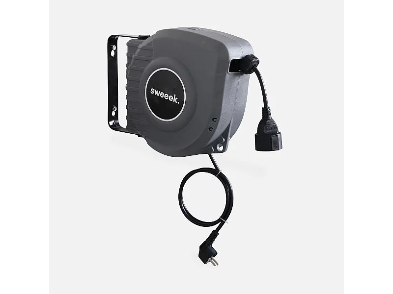 Prolunga elettrica a parete, 15m, grigio