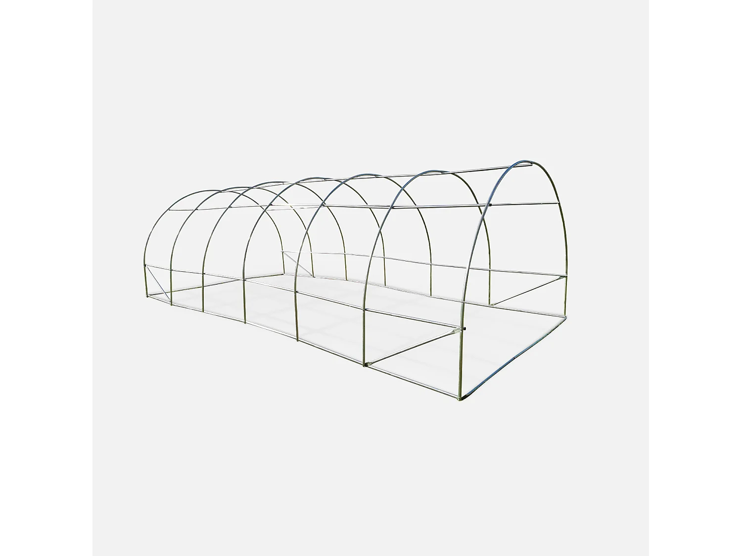 Serra da giardino in polietilene, verde