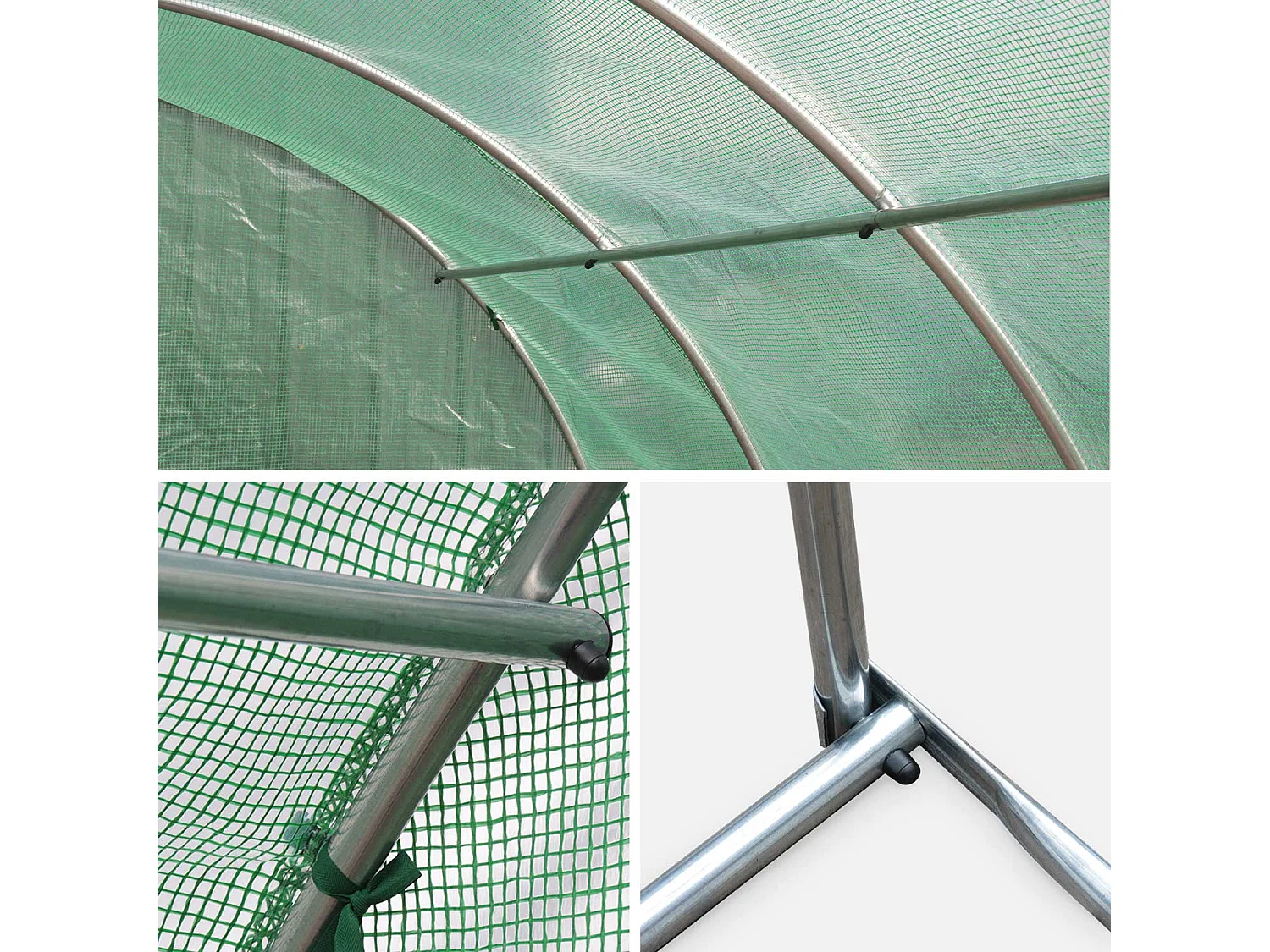 Serra da giardino in polietilene, verde