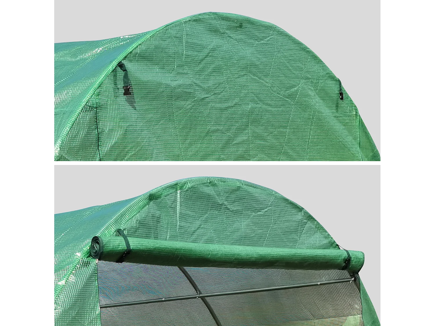 Serra da giardino in polietilene, verde