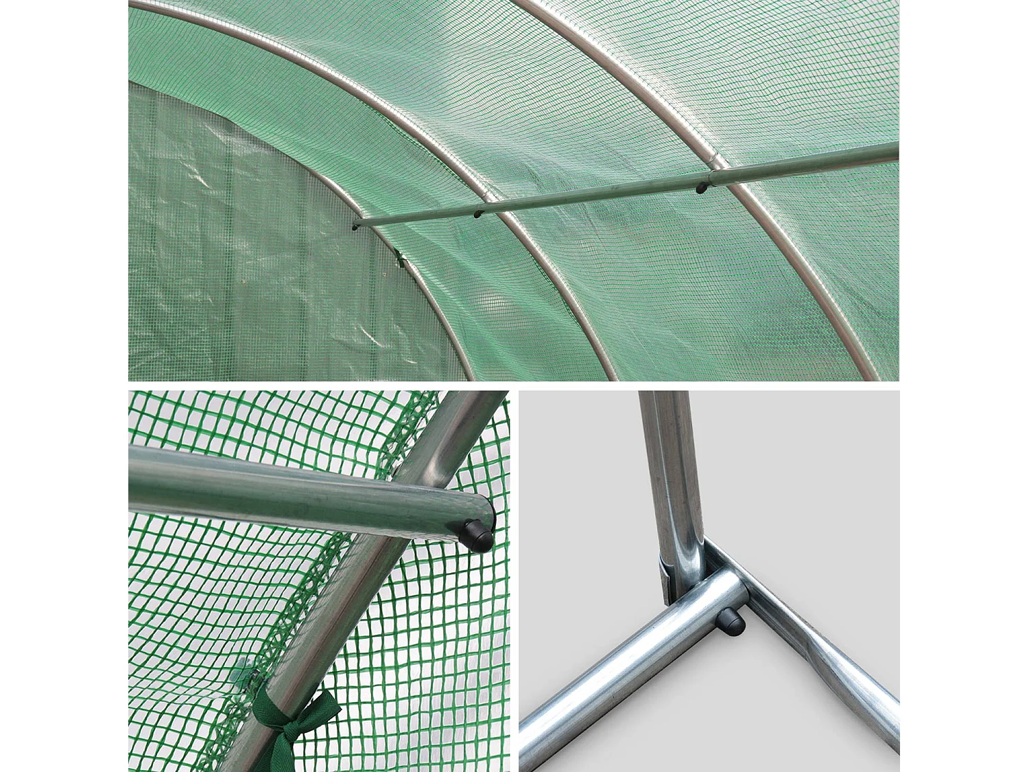 Serra da giardino in polietilene, verde