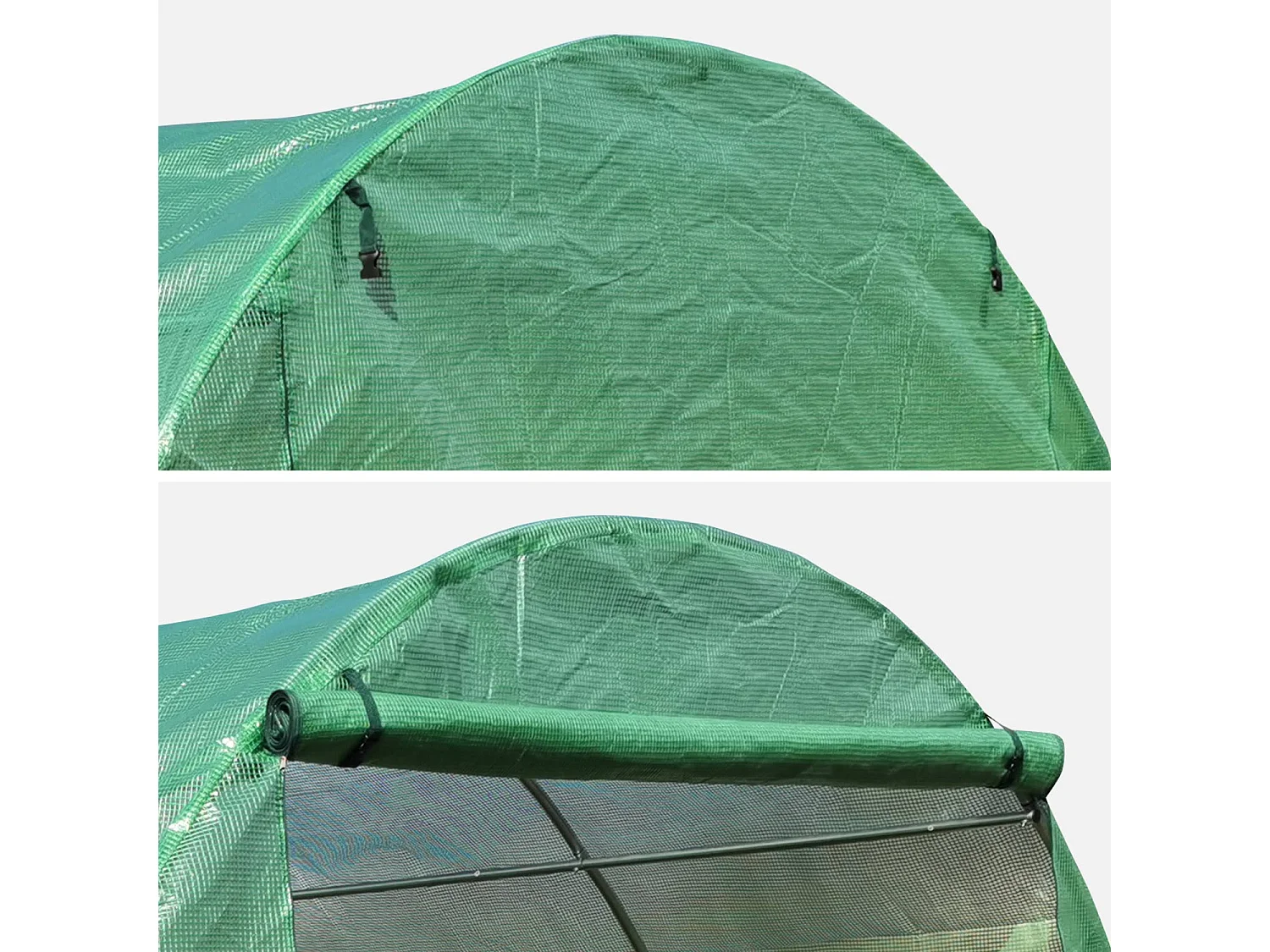 Serra da giardino in polietilene, verde