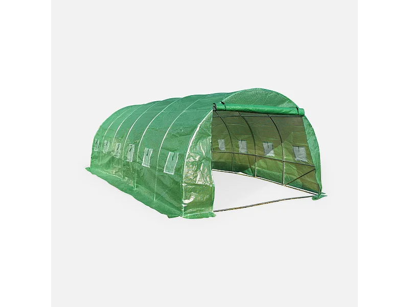 Serra da giardino in polietilene, verde