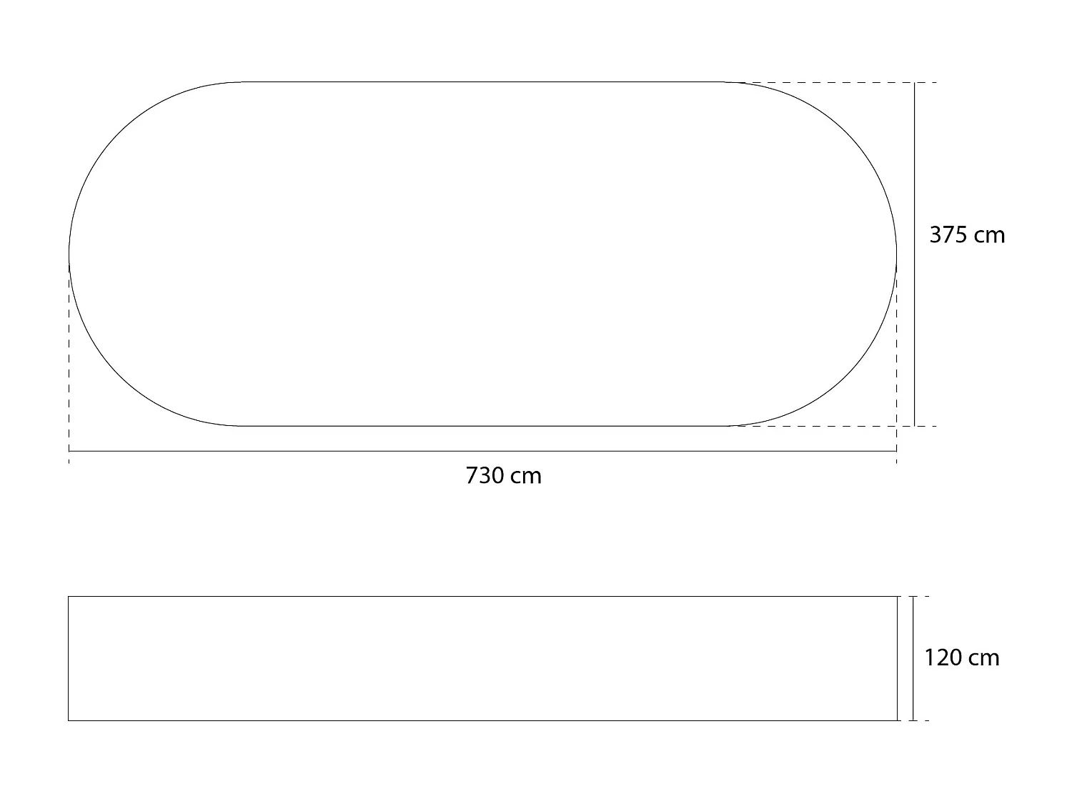Liner seul bleu pour piscine acier ovale 7,44 x 3,99 x 1,22 m - Gré