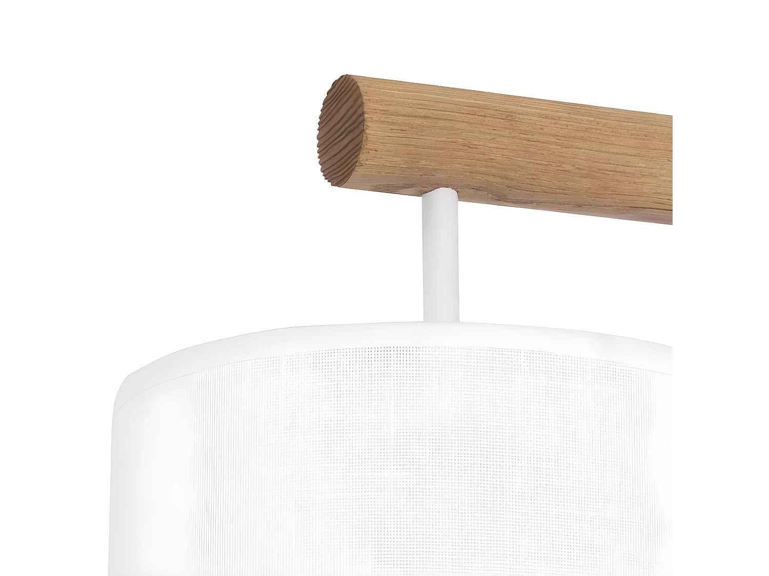 Applique murale en tissu blanc et bois - modèle DEVA de TK LIGHTING