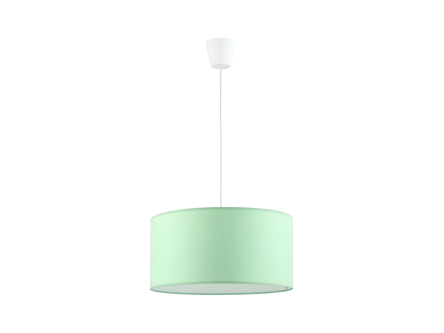Suspension réglable en tissu vert -1xE27 - modèle RONDO KIDS de TK LIGHTING