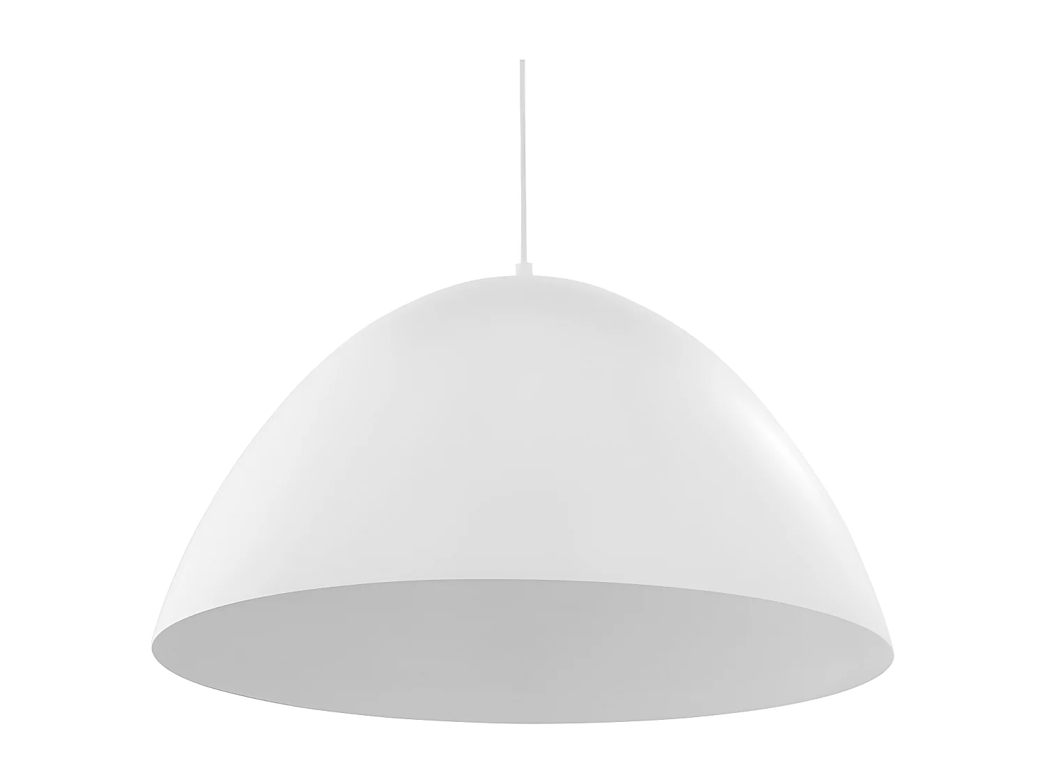 Suspension XL en métal blanc – H170cm réglable - 1xE27 - modèle FARO de TK LIGHTING