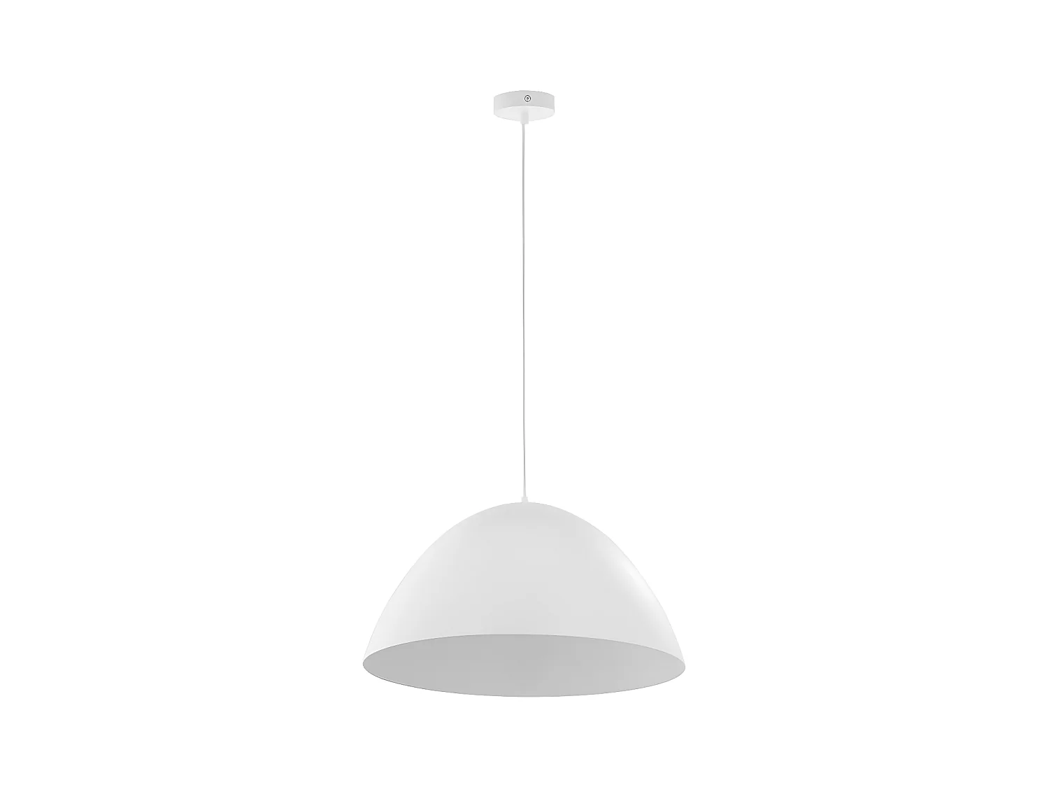 Suspension XL en métal blanc – H170cm réglable - 1xE27 - modèle FARO de TK LIGHTING