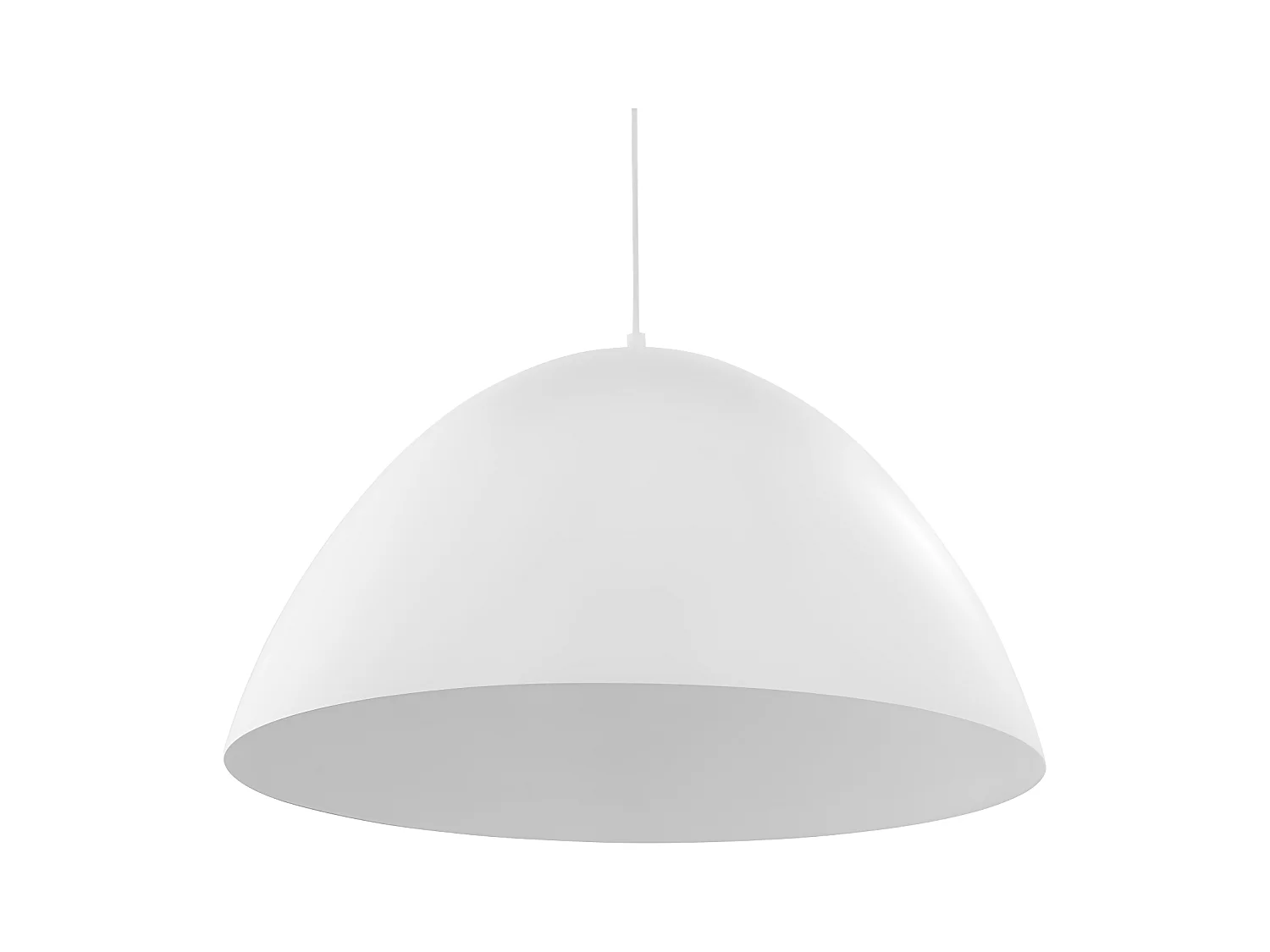 Suspension XL en métal blanc – H170cm réglable - 1xE27 - modèle FARO de TK LIGHTING