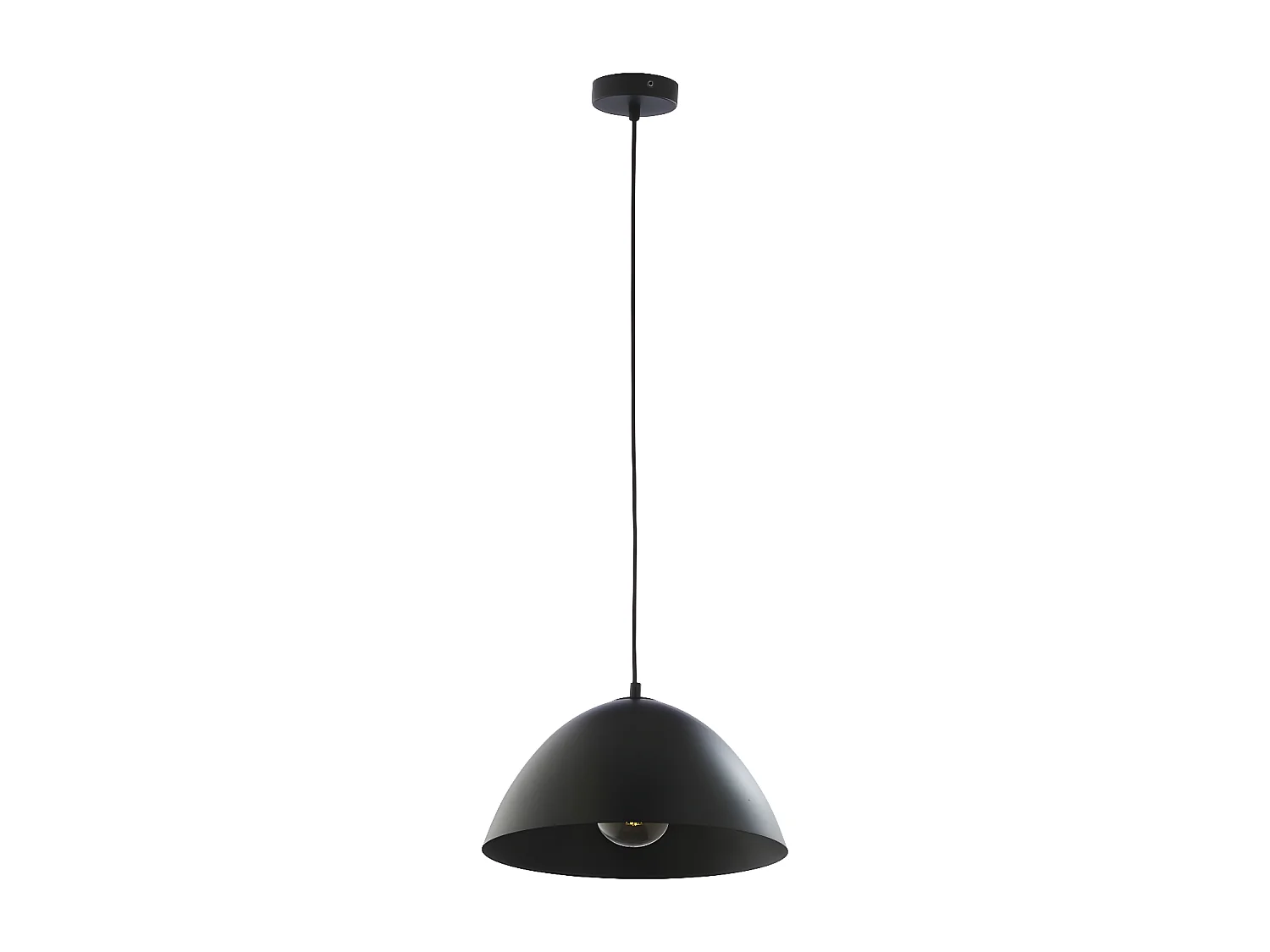 Suspension en métal noir – diam35cm x h120cm réglable - 1xE27 - modèle FARO de TK LIGHTING