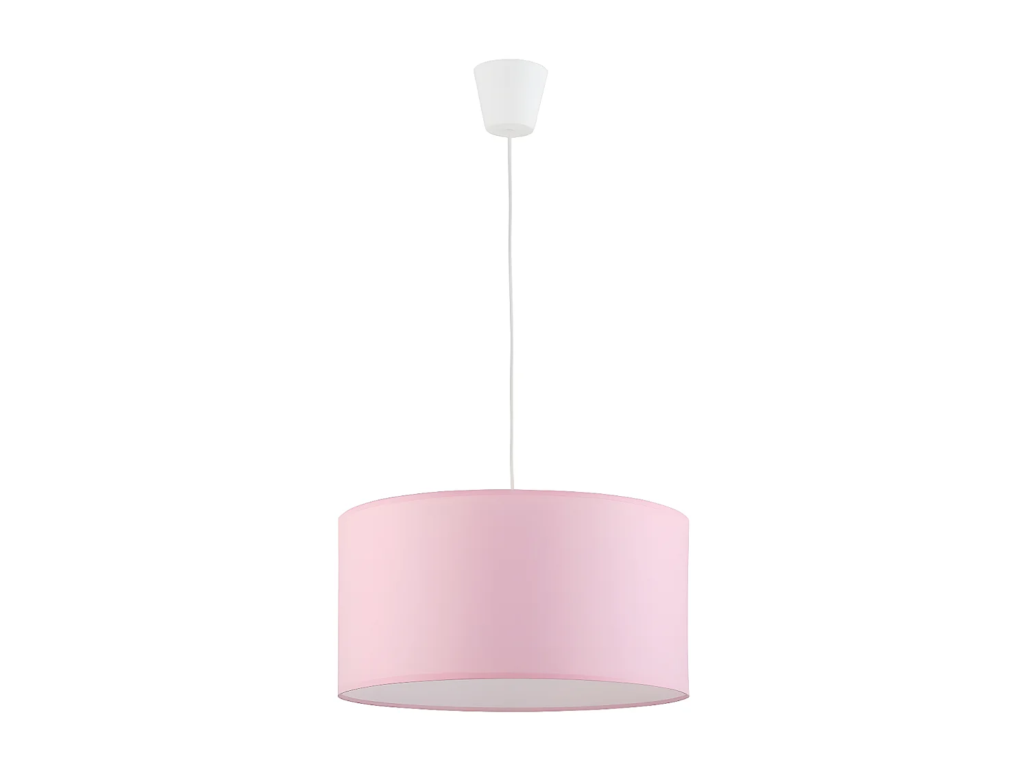 Suspension en tissu rose - réglable en hauteur - 1xE27 - modèle RONDO KIDS de TK LIGHTING
