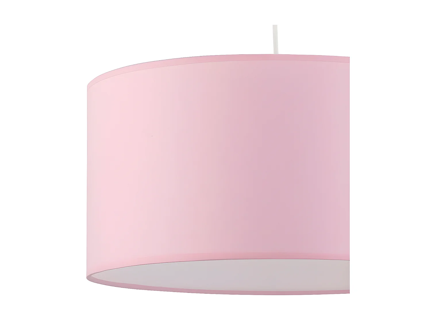 Suspension en tissu rose - réglable en hauteur - 1xE27 - modèle RONDO KIDS de TK LIGHTING