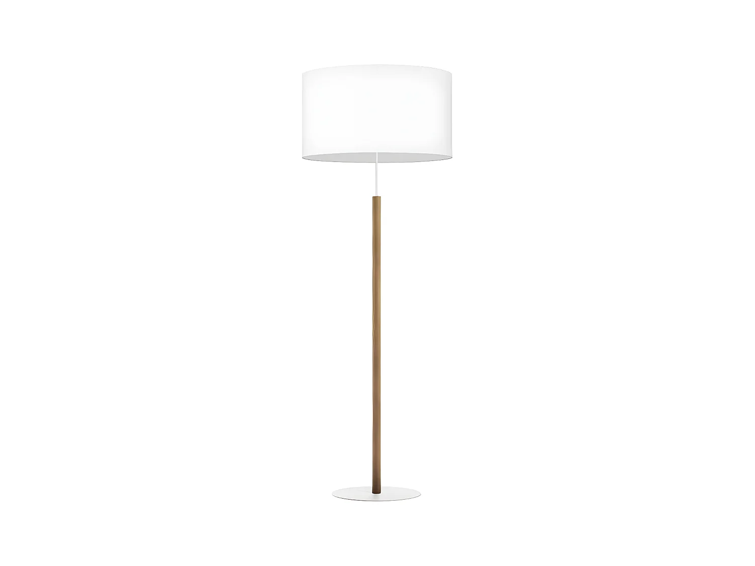 Lampadaire en bois et tissu blanc - h137cm - modèle DEVA WHITE de TK LIGHTING
