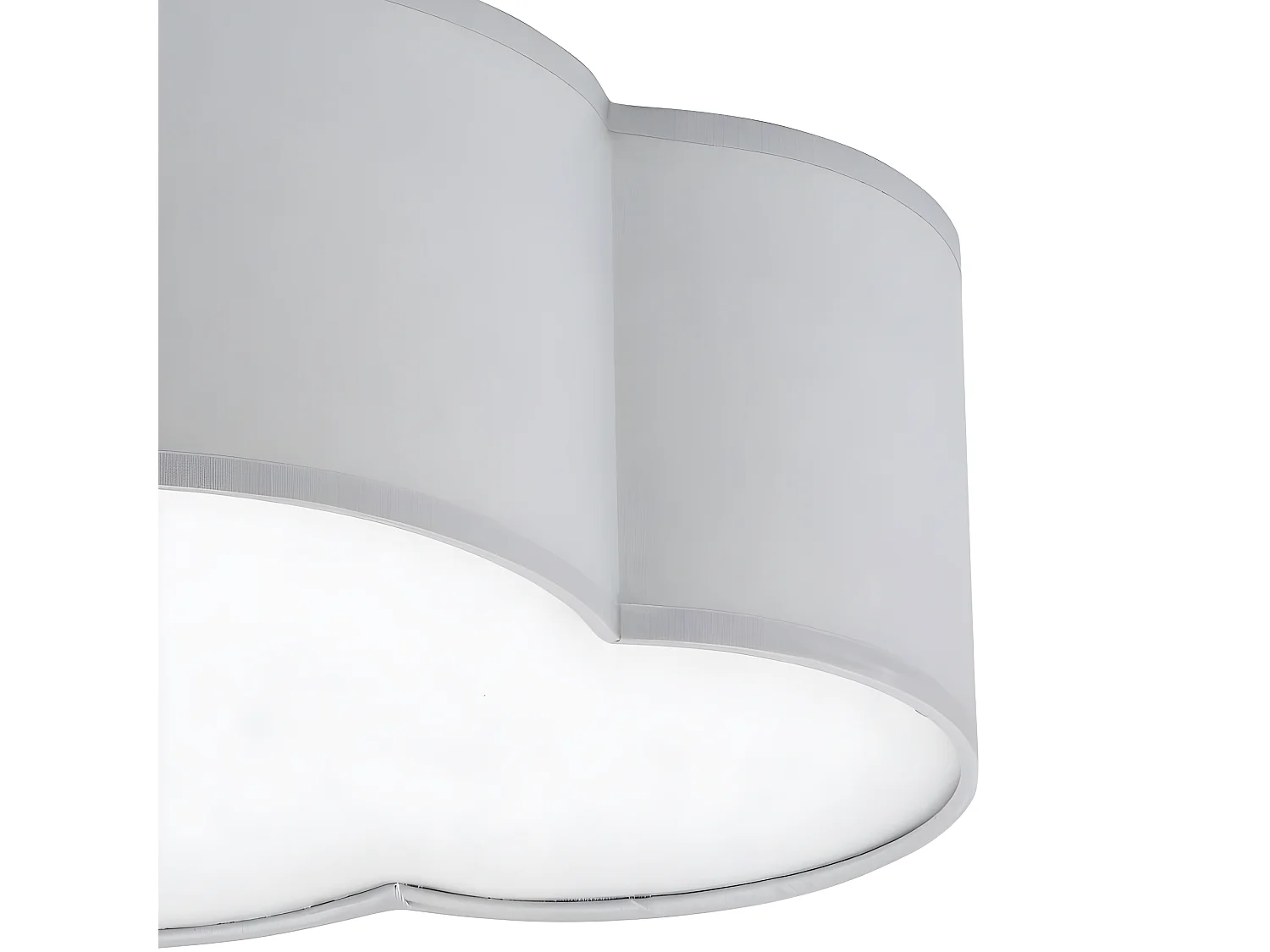Plafonnier nuage gris – L41cm x h13cm -2xE27 - modèle CLOUD de TK LIGHTING