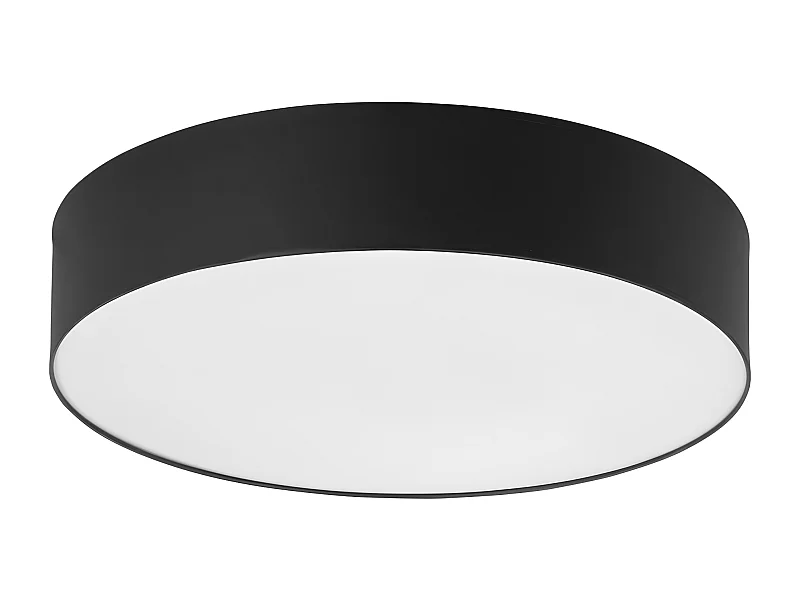 Plafonnier en tissu noir - diam 60cm x h15cm - 4x E27 - modèle RONDO de TK LIGHTING