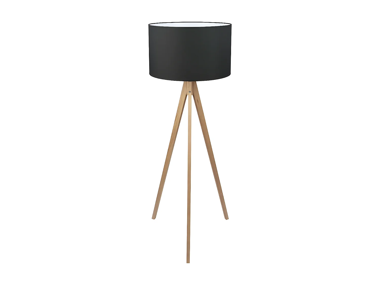 Lampadaire trépied bois - Noir - h145cm - 1xE27 -modèle TREVISO de TK LGIHTING