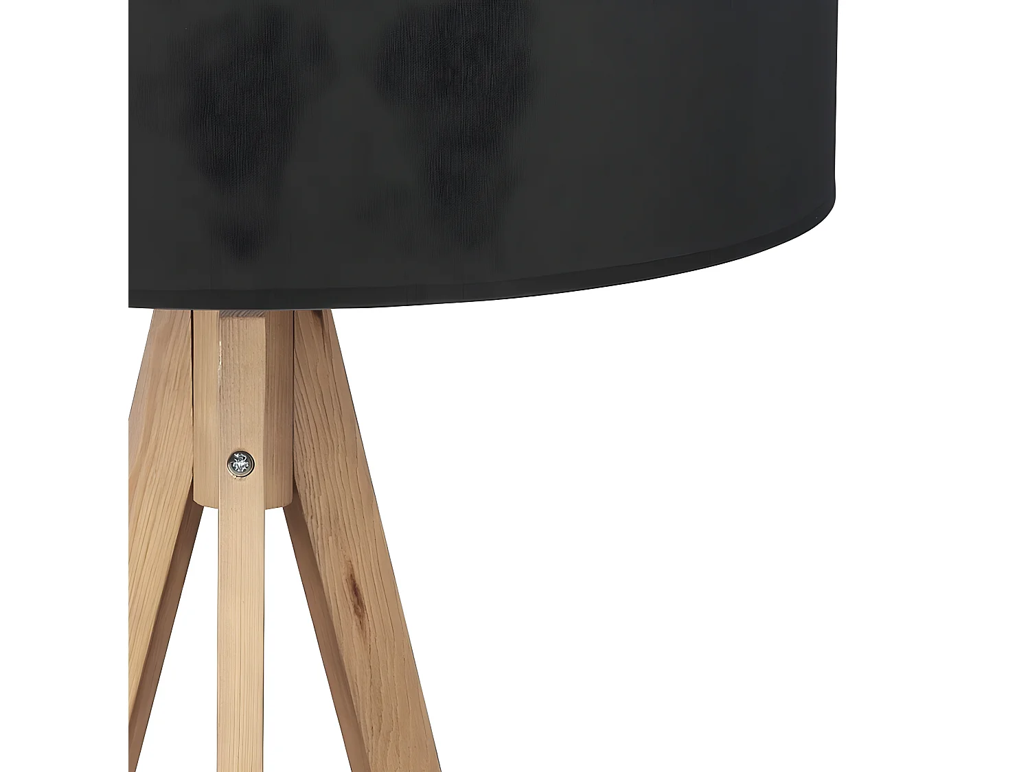 Lampadaire trépied bois - Noir - h145cm - 1xE27 -modèle TREVISO de TK LGIHTING
