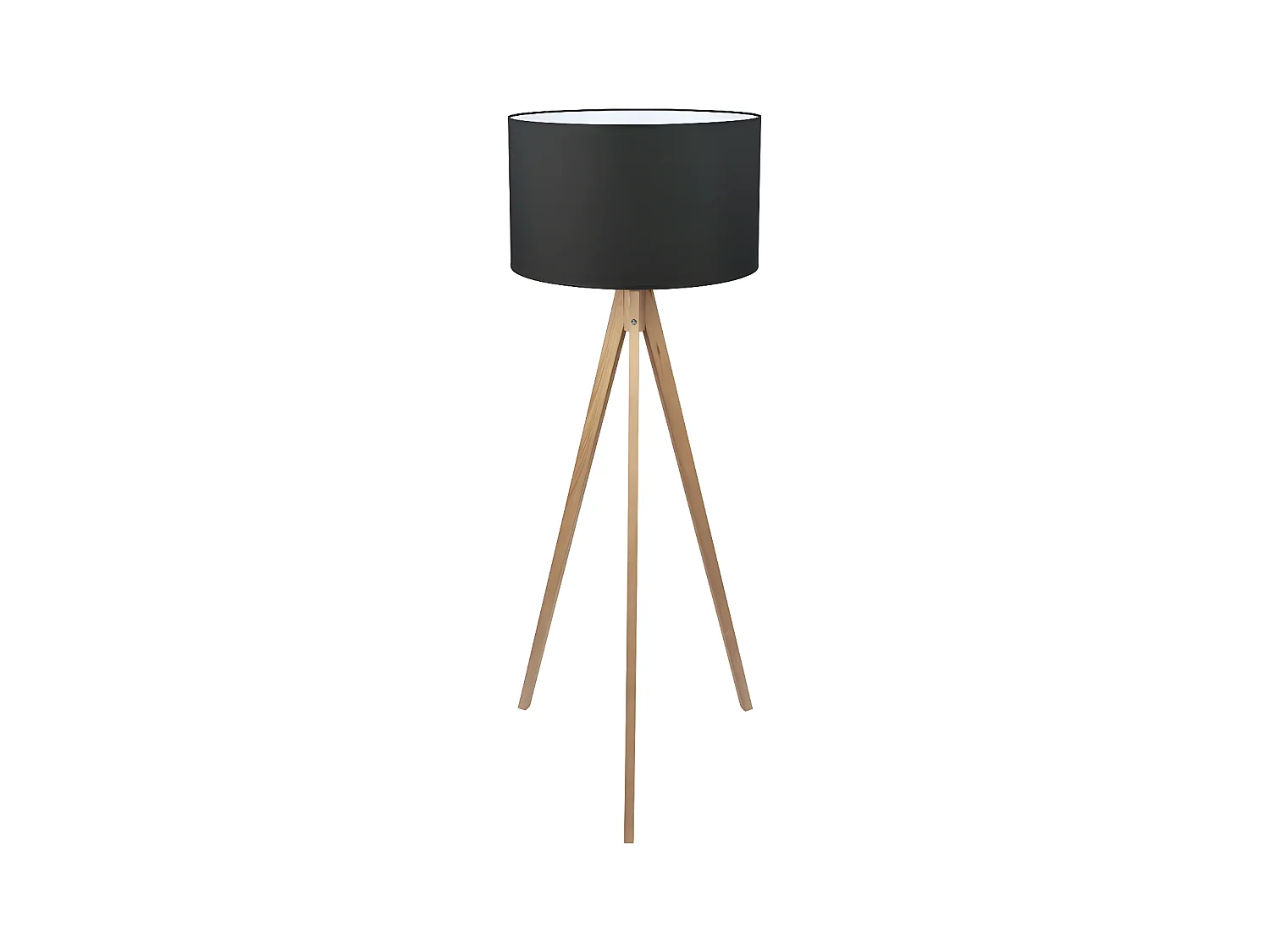 Lampadaire trépied bois - Noir - h145cm - 1xE27 -modèle TREVISO de TK LGIHTING