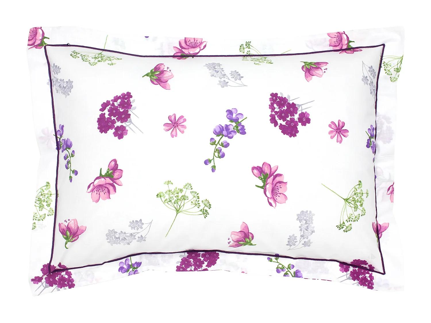 Parure de lit 200x200 cm 50x70 cm en coton PRETTY blanc