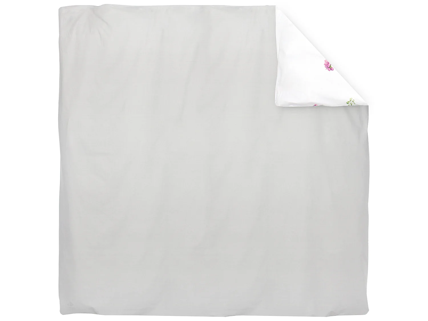Parure de lit 260x240 cm 50x70 cm en coton PRETTY blanc