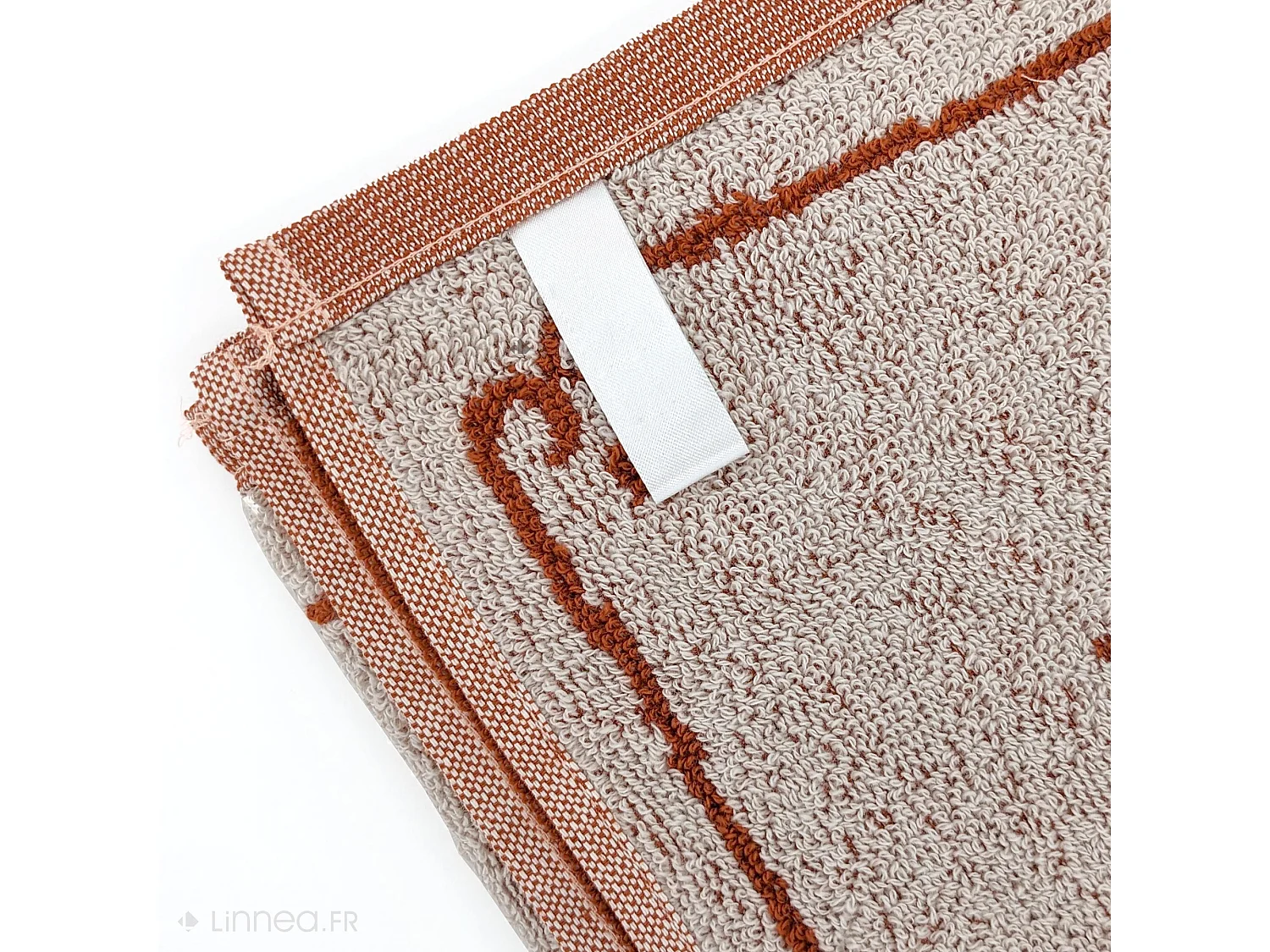 Lot de 2 torchons de cuisine pur coton motif fromage 50x50 cm BURGER orange