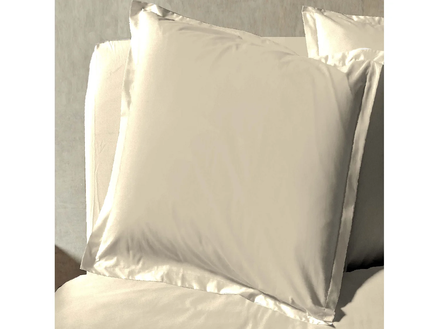 Parure de lit percale unie 260x240 Lin