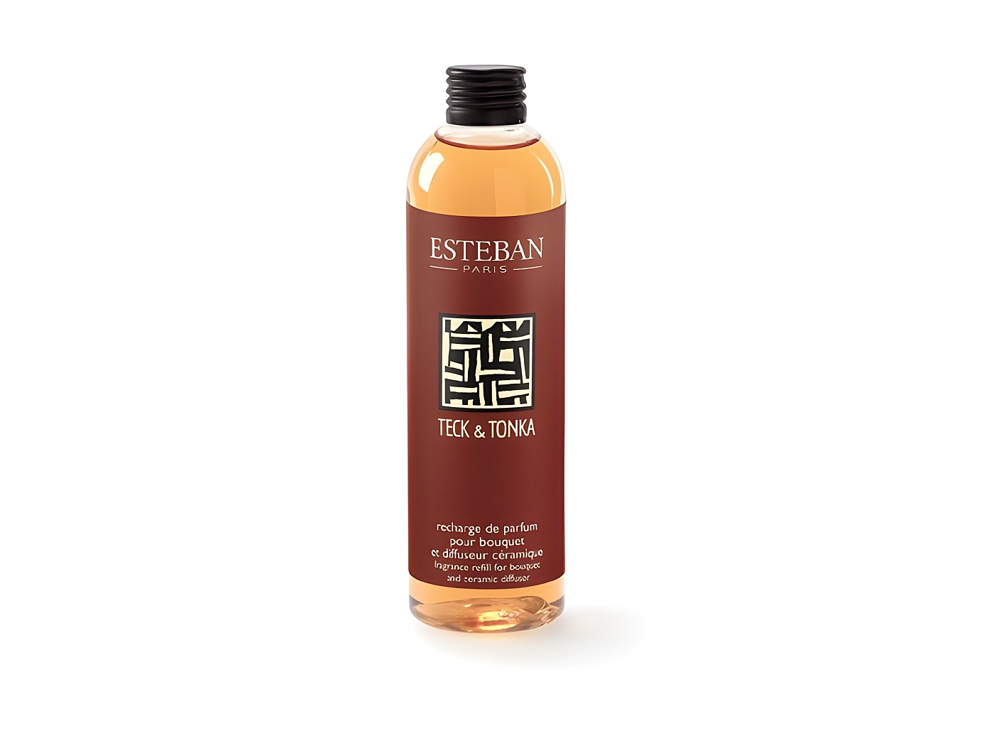 Recharge De Parfum D'Ambiance 500ml Teck & Tonka - Esteban - Parfum Boisé Épicé Pour Bouquets Parfumés