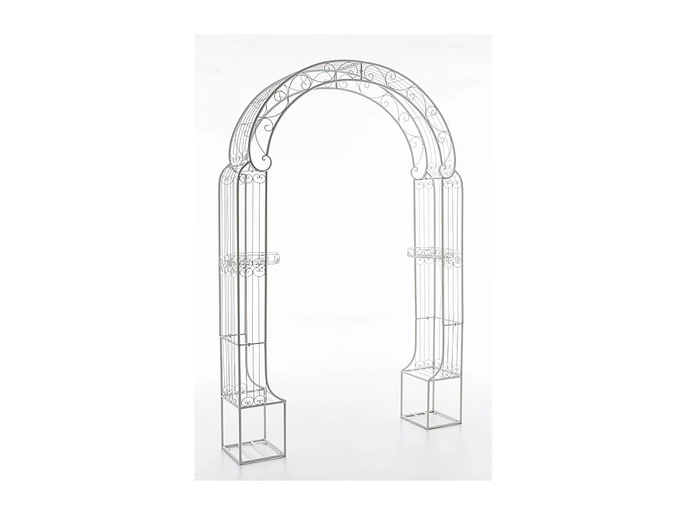 Arche à rosiers - Métal & Métal - Blanc - Alessia