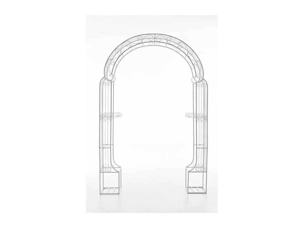 Rozenboog - Metalen & Metaal - wit - Alessia