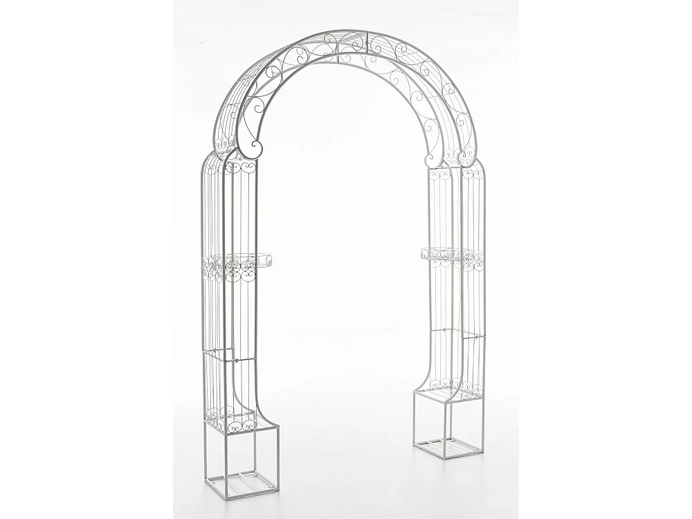 Arche à rosiers - Métal & Métal - Blanc - Alessia