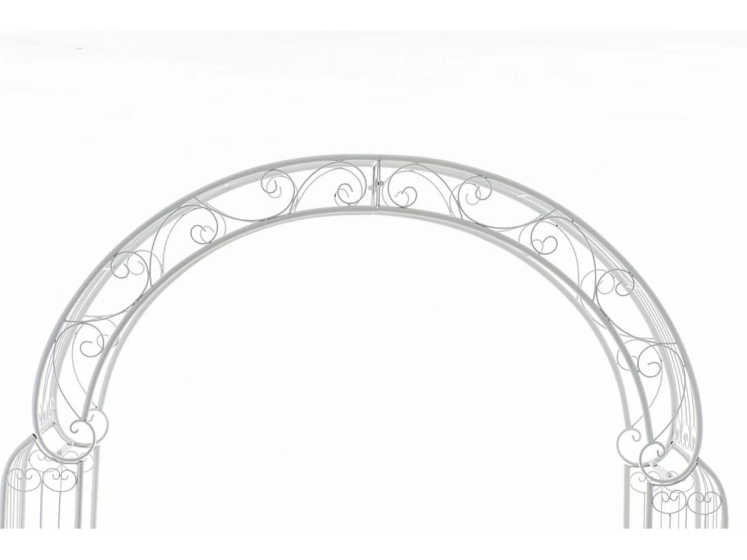 Arche à rosiers - Métal & Métal - Blanc - Alessia